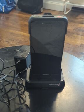 Black Cordless Handset with Charging Dock